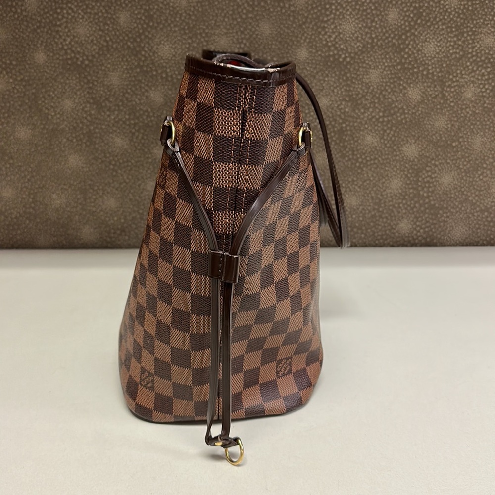 🔥🔥🔥Authentic Louis Vuitton Damier Ebene Neverfull MM Tote Shoulder Bag - Picture 6 of 16